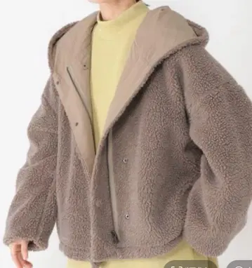 [새상품] studio CLIP 리버서블 보아 후드 코트