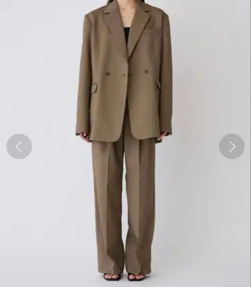 완판템 ENOF plaid pants 브라운 M