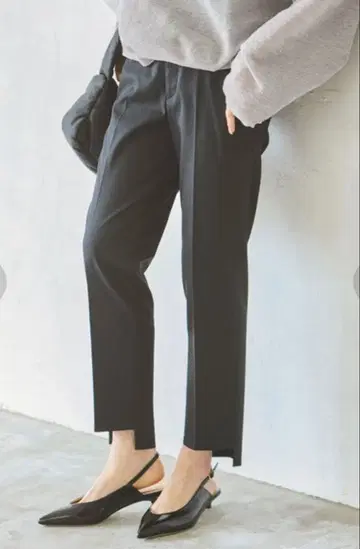 NOBLE 드라이 코튼 스텝 헴 팬츠 7 36 사이즈