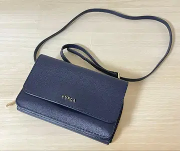 FURLA 리바 지갑 숄더 네이비