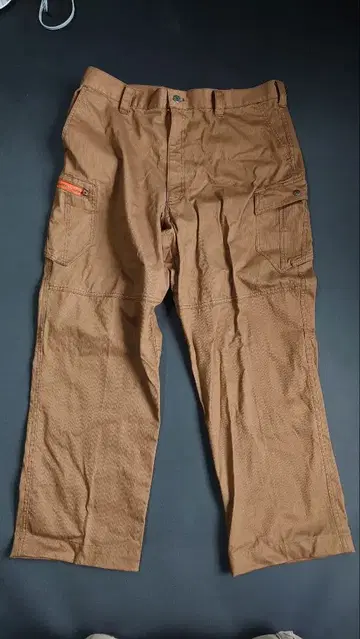 익명 배송 Jawin 노턱 카고 팬츠 면 100% 카멜