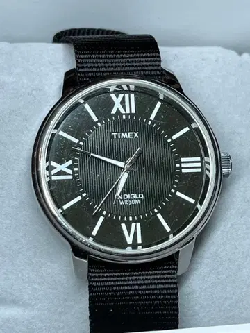 TIMEX INDIGLO WR50M BIG 로망 정품 벨트 작동품