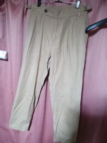 백넘버 코튼 캔버스 밀리터리 팬츠 빅 실루엣