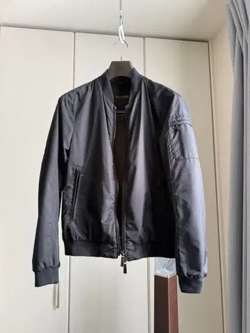 MooRER CORELLI-WK MA-1 밀리터리 블루종 블랙 발수 가공