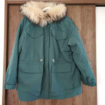 N.FRAME 퍼 달린 빅 블루종