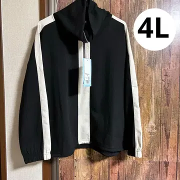 시마무라 멜리 콜라보 밑단 드로스트 라인 풀오버 블랙 4L