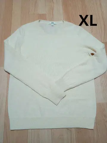 캐시미어 니트 XL 화이트 유니클로