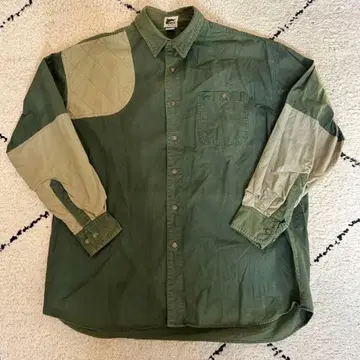 Duxbak 올리브 그린 긴팔 헌팅 셔츠 XL 사이즈