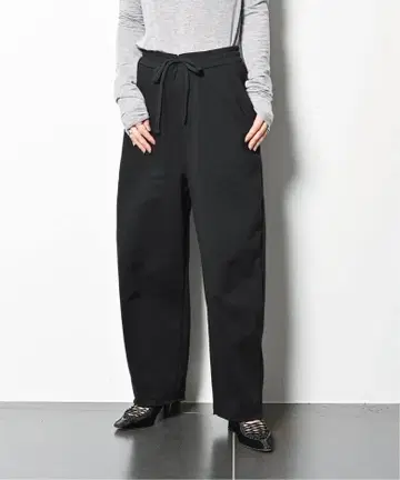 CITY SHOP 스트레치 맨투맨 팬츠 블랙