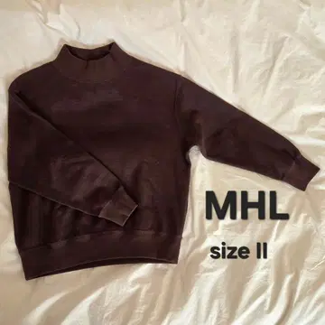 MHL 마가렛호웰 울 브라운 긴팔 니트 상의