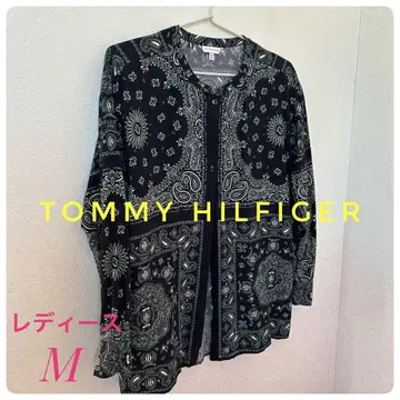TOMMY HILFIGER 반다나 패턴 레이온 셔츠 M