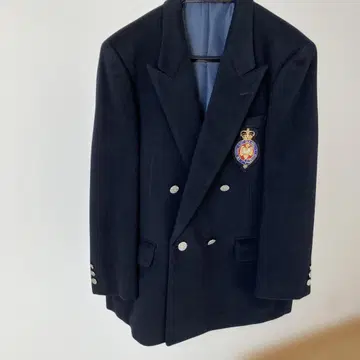 [ 새상품급 ] 캐시미어 블랙 더블 브레스트 자켓