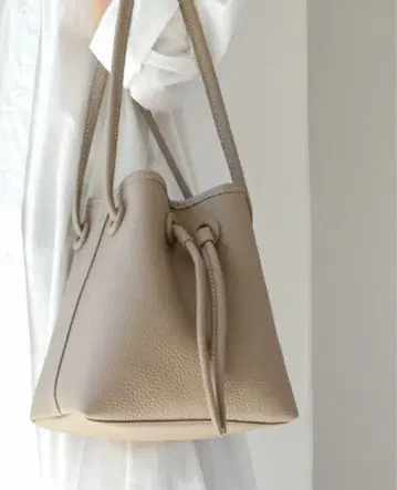 천연 가죽 복조리 버킷 백 [ 새상품급 ]