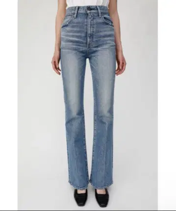 MOUSSY 플레어 데님 라이트 블루 23