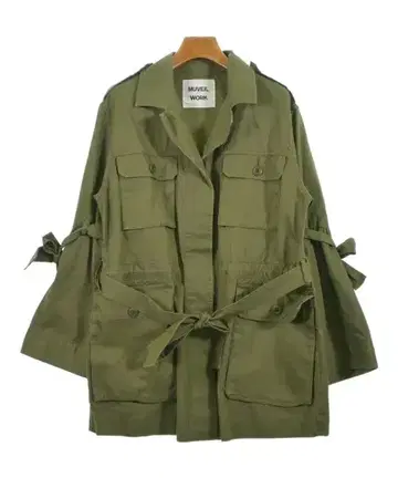 MUVEIL WORK 밀리터리 블루종 여성용