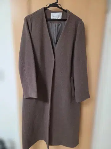 NATURAL BEAUTY BASIC 브라운 롱 코트 M