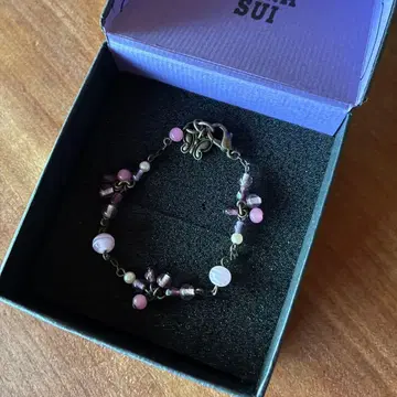 ANNA SUI 비즈 팔찌 핑크 계열