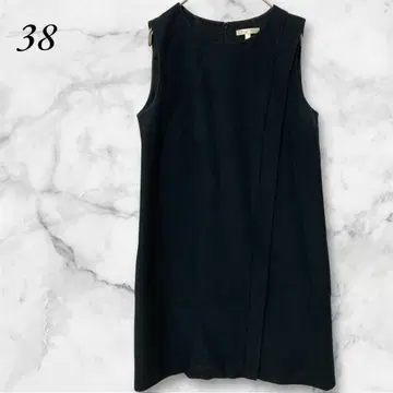 PAULE KA 슬리브리스 원피스 무릎 기장 코튼 38 블랙