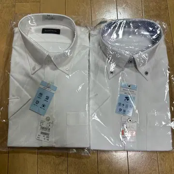 화이트 버튼 다운 셔츠 2장 세트 M 사이즈
