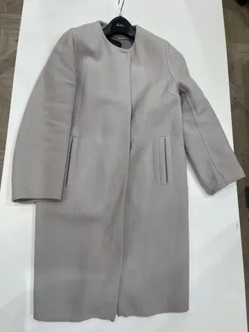 새상품급 라이트 그레이 코트 울 혼방