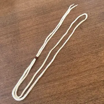 새상품 고로즈 가죽끈 흰색 122cm