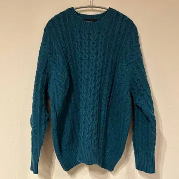 그린 라벨 릴랙싱 아란 크루넥 니트