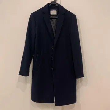 RAGEBLUE 메리노울 체스터 코트 S 네이비