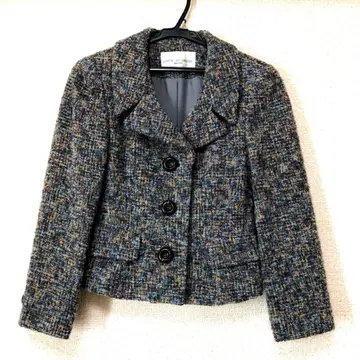 잔니 로 주디 체 테일러드 자켓 트위드 숏 기장 S 사이즈