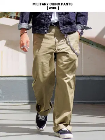 HOUSTON 1931 밀리터리 치노 팬츠 와이드