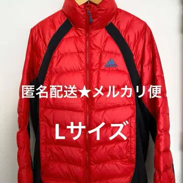 adidas L 사이즈 다운 자켓 레드 골프웨어 아우터