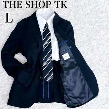 새상품급 THE SHOP TK 다케오 키쿠치 자켓 L 네이비 1B
