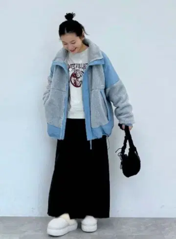 니코앤드 스포티 스탠드 보아 자켓 한정 컬러 블루