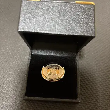 실버 골드 오벌 반지