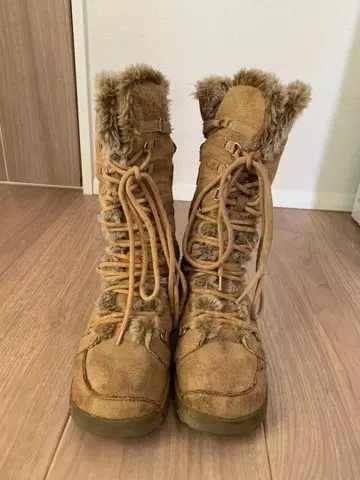 레어 SKECHERS 퍼 포함 무톤 부츠 23.5cm