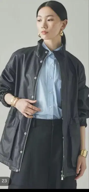 캘런솔로지 2025 AW 빈티지 인조 가죽 코트