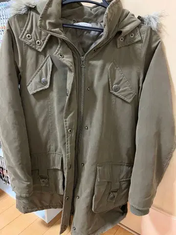 Mc Sister 후드 부착 모즈 코트 S