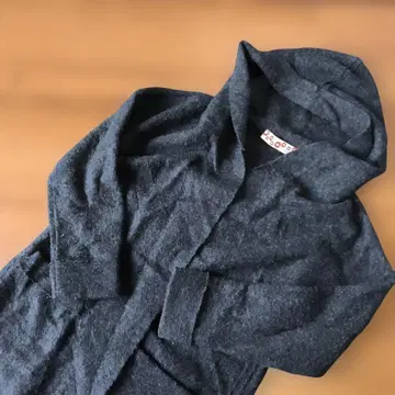 후리후 후드 부착 롱 가디건 프리 사이즈