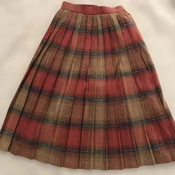 빈티지 Ichiju Sports 울 플리츠 스커트 7호