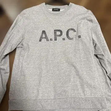 A.P.C. 그레이 맨투맨 트레이닝복