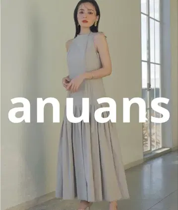 새상품급 anuans 슬리브리스 원피스 MEDIUM 베이지