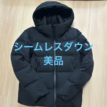 [ 미사용급 최상 컨디션 ] 유니클로 심리스 다운 파카 블랙 S 사이즈