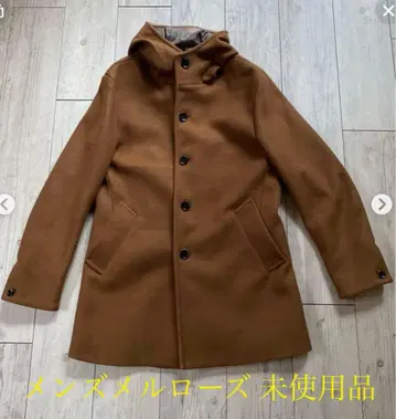 MEN'S MELROSE 브라운 울 코트 미사용 새상품