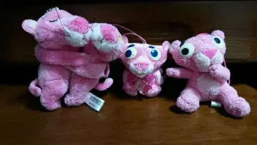 핑크 팬서 3체 세트 봉제 인형