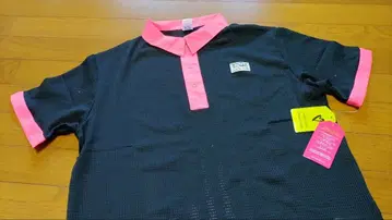 ZUMBA 메쉬 피케 셔츠 블랙/핑크