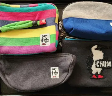 CHUMS 파우치 4개 세트 유즈드