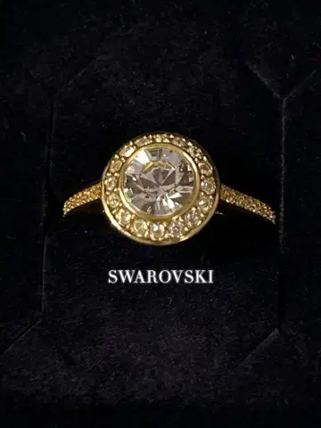 SWAROVSKI Angelic 골드 톤 반지 14호