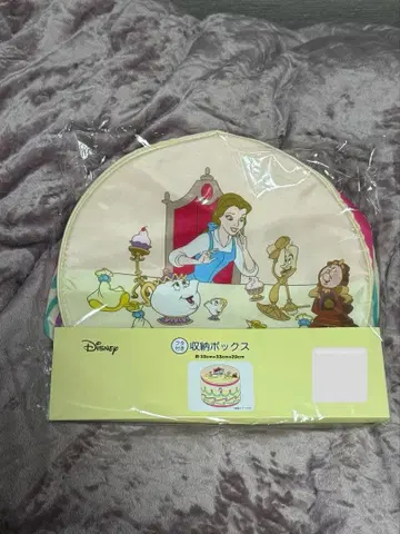 치하루 Disney 뚜껑 있는 수납 박스 미녀와 야수 대