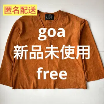 미사용 새상품 NATURAL VINTAGE GOA 자수입은 긴팔 상의