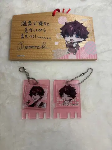 온천 캐릭터 아크릴 키링 세트