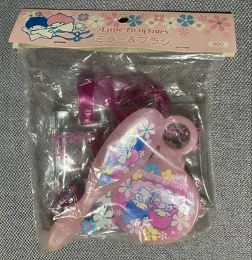 산리오 리틀트윈스타 키키라라 헤어 브러쉬 거울 비닐 케이스